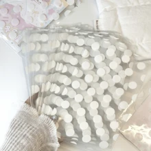 400pcs Transparent Holiday Gift Packaging Bags, High-End Transparent Decorative Packaging Bags, Creative DIY Handmade Small Gift Bags, Jewelry Gift Packaging Bags, Flat Bottom Waterproof Packaging Bags, Polka Dot Pattern Gift Bags, Suitable For Holiday, Birthday, Wedding And Party Gift Packaging - Gift Bags - View 1