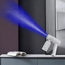 Portable Handheld Nano Mist Sprayer With Blue Light, Cordless Rechargeable Atomizer Spray Gun For Home, Salon And Outdoor Use - Súng phun sơn nano ánh sáng xanh trắng (Phiên bản đa chức năng nâng cấp) - Xem 2