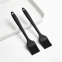 Cọ phết dầu mỡ bằng silicon chịu nhiệt dùng cho nướng BBQ và bánh, cọ phết dầu, nước sốt - Dụng cụ nhà bếp dùng được trong máy rửa chén - Màu đen (Bộ 2/4/6 chiếc) - màu đen - Xem 7