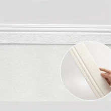 1 Roll 3.93 Inch X 90.55 Inch Self-Adhesive Waistline, Solid 3D Frame Wall Sticker For Decorating Wall Corners, Door Frame Edges, Wall Sticker Background Trim, For Wall Protection And Home Decor - A - View 15