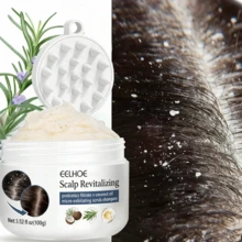 迷迭香薄荷头皮去角质刷，深层清洁头发，滋养保湿干枯秀发 | 滋养成分 | 物理去角质 | 清爽头皮护理 - 頭皮磨砂膏 - 查看 5