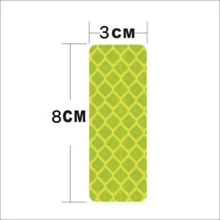 30pcs Reflective Stickers Super Reflection, Safety Reflective Tape For Car Trailer Truck Bike Motorcycle, Fluorescent Yellow-Green Outdoor Waterproof - A - View 9