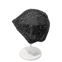 1pc Summer Unisex Top Straw Sun Hat, Woven Beach Hat For Sun Protection, Vacation Traveling Beach Use - Multicolor - View 9