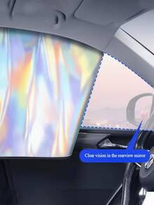 Tấm che nắng cửa sổ ô tô không cần khoan, phù hợp cho mọi mùa và tương thích với hầu hết các loại xe, bao gồm sedan, SUV và xe tải. Dễ dàng lắp đặt và có thể gấp gọn. - A - Xem 2