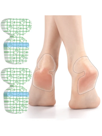 30 قطعة من وسادات الكعب المرطبة غير المرئية، مريحة وقابلة للتنفس لإصلاح الكعوب المتشققة، رعاية القدم للبشرة الحساسة