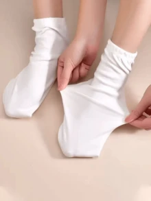 1 Pair Reusable Moisturizing & Soothing Foot Mask Socks, Foot Massage Moisturizing Socks, Foot Care Socks, For Softening Calluses And Corns, Moisturizing And Crack Prevention, Essential For Home Foot Care - Multicolor - View 2