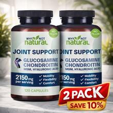 Glucosamine Chondroitin Joint Support 2 Pack, Mobility & Flexibility Capsules With MSM & Hyaluronic Acid, 240 Count Total - 180g - Xem 1