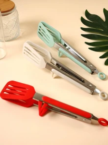 Kẹp gắp thức ăn bằng thép không gỉ, Kẹp gắp thức ăn bằng thép không gỉ có giá đỡ, Kẹp gắp salad màu trắng/đỏ dùng trong nấu nướng, Kẹp gắp đồ nướng. - Nhiều màu - Xem 10