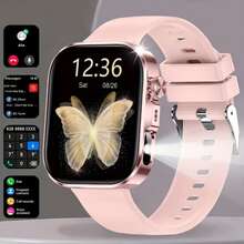 2.01" Full Touch Screen Smart Watch, LED Flashlight Design, Message, Call, Pedometer, Alert Notifications, Compatible With Android Phones, Fitness Tracker Smart Bracelet, Suitable Gift For Women And Men, Birthday Gift - View 12