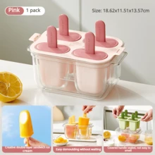 SMEGGEMS 家用棒棒冰模具 雙層冰塊托盤 DIY 冰淇淋模具 附蓋與手柄密封防漏冰盒 - 白色 - 查看 1