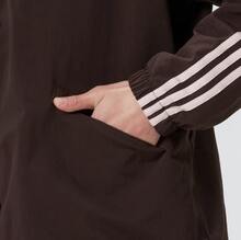 adidas originals 3-Stripes 條紋標誌寬鬆翻領單排扣夾克外套 男款 - 咖色 - 查看 5