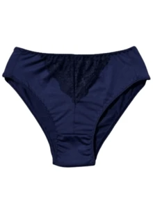 Kit 4 Calcinha Feminina Senhora Calçola Com Renda Microfibra Idosa Moda Íntima Lingerie Conforto - Multicolorido - Visão 2