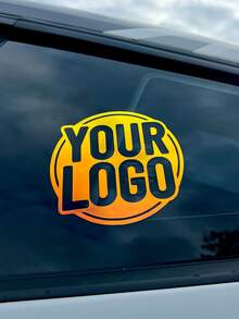 客製化 Logo 車貼，個性化圓形乙烯基貼紙，可添加您的 Logo 或文字內容，吸睛圓形商業 Logo 窗貼，適用於卡車與筆記本電腦，防水模切工藝，耐用耐候乙烯基車貼，適用於小企業品牌推廣與廣告，戶外級乙烯基圖形貼紙，適合行銷展示與車隊車輛使用，專業品牌展示客製化公司 Logo 貼紙 - 彩色 - 查看 1