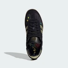 Adidas Samba 'Cream White Sand Strata' Women's-ID0478 | Retro Heritage Style, Timeless Silhouette - Black and Gold - View 5