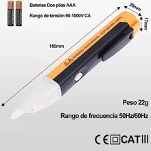 Voltage Detector Pen Current Tester 90-1000v AC - 彩色 - 查看 6