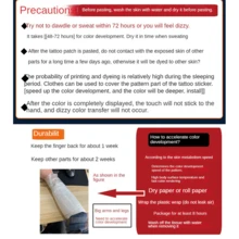 2 miếng dán hình xăm tạm thời với chữ viết tay kiểu Anh họa tiết hoa, hình xăm tạm thời chân thực và lâu trôi, chống thấm nước và chống trầy xước, giữ được 7-15 ngày. - Giáng sinh - Xem 4