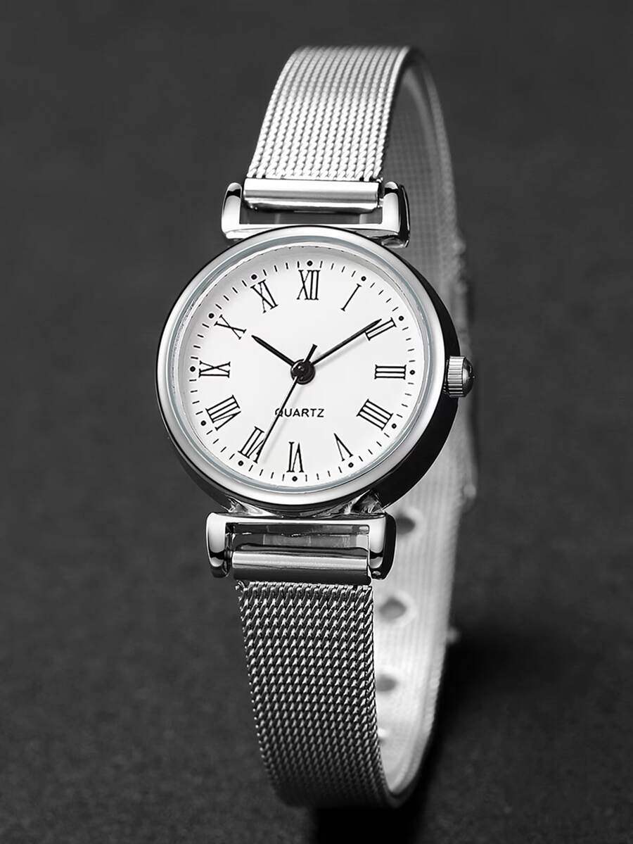 新款奢华女士石英表，时尚休闲风格，送给女性的礼物，母亲节送给妈妈的礼物 - 彩色 - 查看 1