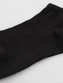 10 Pairs Women's Invisible Socks, 10 Colors - Black - View 3