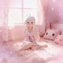 1个动漫人物睡姿雕像，动漫模型手办收藏品，适合女孩游戏角色桌面展示，优质家居装饰 - 彩色 - 查看 3