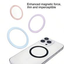 Shockproof Magnetic Style Phone Holder 4pcs Strong Magnetic Rings Suitable For MagSticker Magnetic Rings Applicable To MagMagnetic Wireless Charger Phone Cases Compatible With Apple 17/16/15/14 Pro Max Android Phones Accessories Spring Gift - Multicolor - View 3