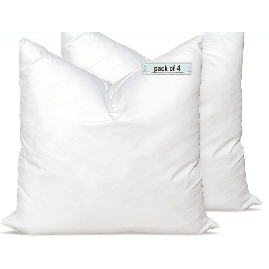 Ultra Fluffy Throw Pillow Inserts, Premium Square Hypoallergenic Down Alternative Pillow For Couch Bed - White - View 1