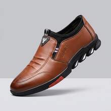 Zapatos de Hombre Casuales de Cuero Sintético Suave Mocasines Hombre con Suela Antideslizante Calzado para Caballero Transpirable y Ligero Tenis para Hombre de Moda Diseño Elegante y Confortable Zapatos para Hombre Flexibles y Resistentes al Desgaste Ideal para Oficina Trabajo y Uso Diario Informal - Marrón - Ver 10