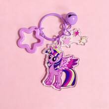 MY LITTLE PONY 1个可爱卡通吊坠（带铃铛），女士包包挂饰，汽车钥匙链，多功能卡通装饰礼品，适合圣诞节、万圣节、新年、毕业典礼、返校季及其他节日 - 彩色 - 查看 10