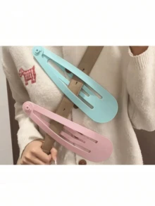 1件 7.1英吋加大號粉色3D列印髮夾配件－創意獨特的巨型髮夾，多功能髮飾，適合日常配戴、派對與角色扮演場合，可有效固定厚髮並打造時尚造型，可用於上衣裝飾（材質：ABS） - 彩色 - 查看 8