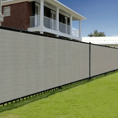 1pc UV-Resistant Coffee-Colored HDPE Sunshade Canvas, Railing Safety Fence, Garden Fence, Gazebo Sunshade Cloth, Privacy Screen, Outdoor Sunshade Net, Windproof, Bird-Proof, Insect-Proof, Snow-Proof, Dust-Proof, Suitable For Summer Camping, Outdoor Swimming Pool And Simple Garage