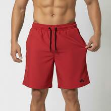 Kit Of 2 Men's Lightweight Tactel Shorts, Quick-Drying, Comfortable For Training And Everyday Wear - 紅色/藏青色 - 查看 6