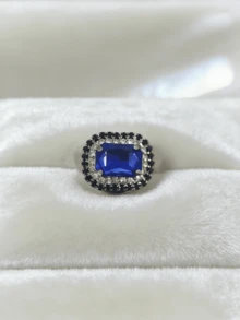1pc Fashionable & Versatile Women's Jewelry, Stainless Steel Cute Rhinestone Sugar Cube Collar & Cuff Buttons - Luxurious Women's Charm Jewelry, Suitable For Daily And Party Wear - Multicolor - View 15