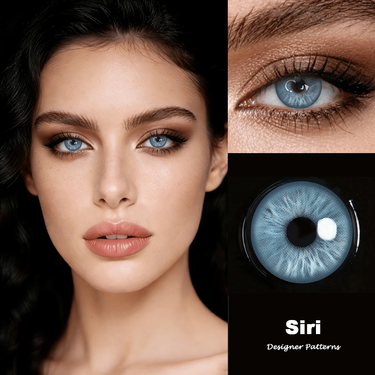 1 Pair LEERMOO Natural Enlarging Pupil , Large Diameter Suitable For Students Daily Wear, Soft & Comfortable, Suitable For Dates Or Parties, 6 Months Usage