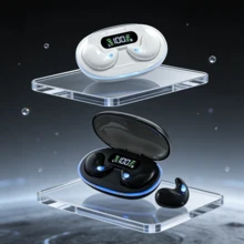 原装隐形耳塞睡眠耳机迷你耳机隐藏式降噪TWS无线耳机运动立体声 - 查看 1