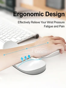 Ergonomic Silicone Office Anti-Slip Cute Keyboard & Mouse Wrist Rest Support Pad, Universal Comfortable Hand Rest - View 2