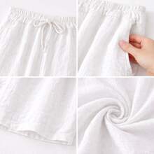Women Pants - 白色 - 查看 5