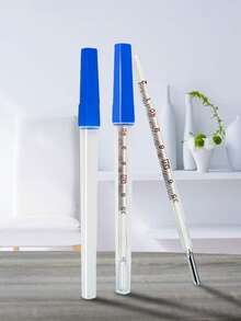 12 PIEZAS de Termómetro Material de Vidrio Uso Rectal, Bucal y Axilar Clínico Alta Precisión en Grados Centígrados - Blanco - Ver 8