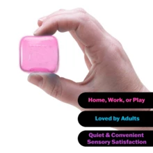 Schylling Nee.Doh Nice Cube – Jelly Squish Toy, Super Sensory Squeeze Toy  [Jelly Edition] More Fun & Playability, 2.25 Inch Cube. - 粉紅色 - 查看 2