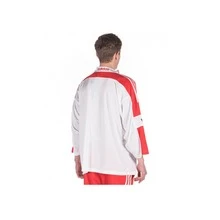 Adidas Blueliner Trefoil Mesh Three-Quarter Sleeve T-Shirt White Red Tops Men - Multicolor - View 5