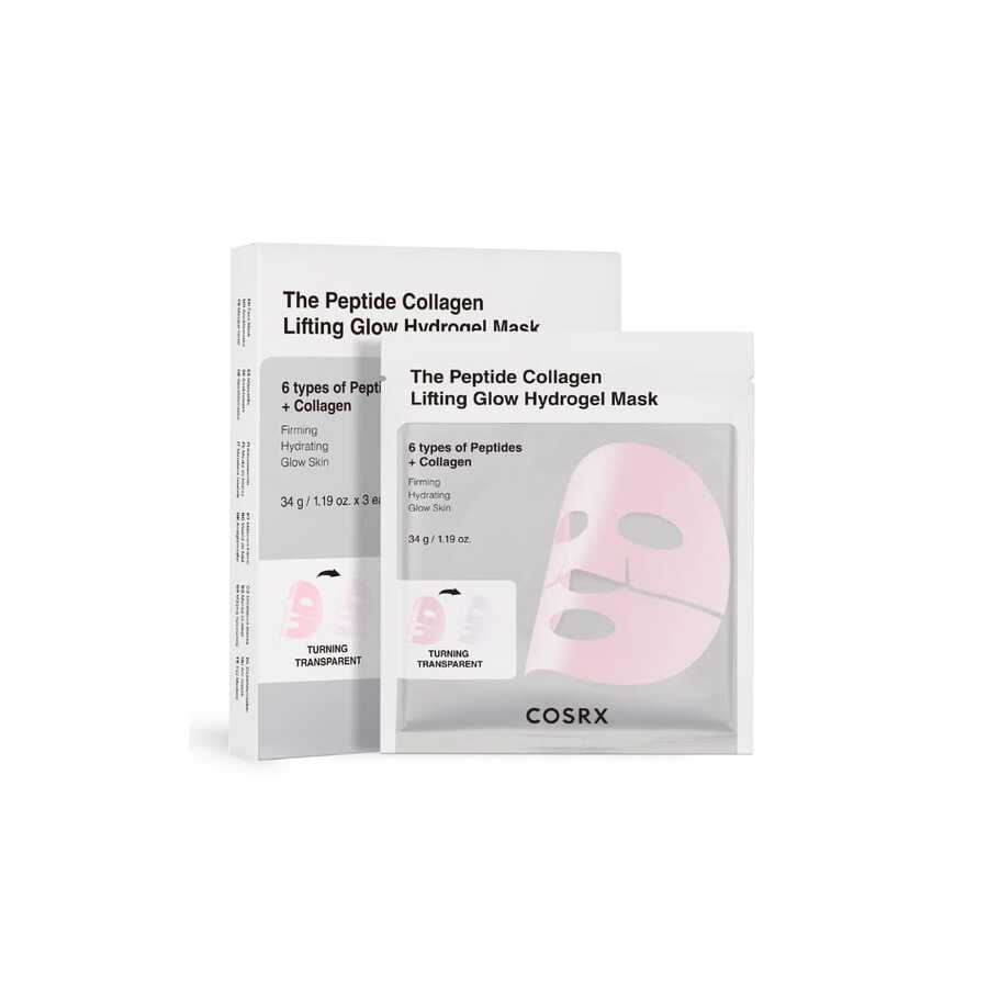 Cosrx - Peptide Collagen Glow Hydrogel Mask 3EA - Hyaluronic Acid - View 1