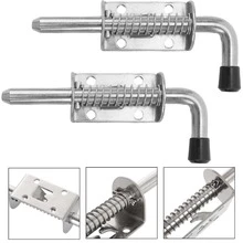 2pcs Tornillos De Cierre De Puerta 5 Pulgadas Con Resorte Acero Inoxidable Para Puertas, Furgoneta, Gabinetes Y Cofres - 2 piezas - Ver 1