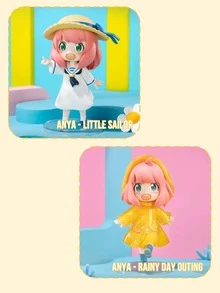 SPY * FAMILY Anya's Daily Life DLC Series Blind Box, ABS Hard Material Non-Plush Filling, Classic Anime Collaboration Theme Peripheral Blind Box, Anime Character Statue Model Decorative Ornament Blind Box, Christmas Surprise Unboxing Gift - Multicolor - View 6