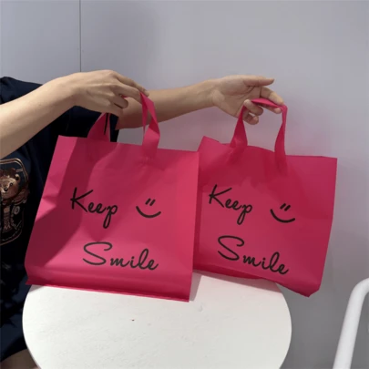 100pcs Party Gift Clothing Packaging Bags, High-End Women's Decorative Shopping Bags, Handheld Storage Bags, Wedding Packaging Bags, Gift Decoration Packaging Bags, Reusable Packaging Bags, Thick Waterproof Portable Large Capacity Tote Bags, Outdoor Travel Daily Necessities Storage Bags. Suitable For Holidays, New Year's, Weddings, Parties, Shopping Bags, Birthday Gift Bags, And Party Gift Bags.