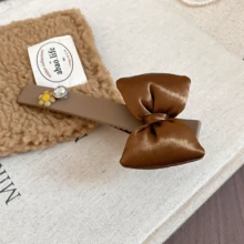 1pc Rhinestone Bowknot Painted Fashion Hair Clip (Duck Clip) - Multicolor - View 11