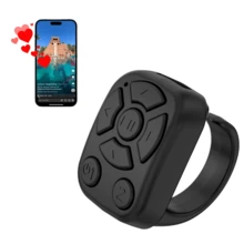 Control remoto multifuncional en forma de anillo para teléfono móvil, controlador inalámbrico para pasar páginas, obturador de cámara portátil compatible con iPhone, tableta y Android, recargable, para pasar páginas de aplicaciones, 30mAh - Multicolor - Ver 13