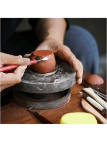 Bộ dụng cụ nặn đất sét đa năng 8/15 món, dụng cụ tạo hình đất sét mềm thủ công DIY, khuôn in gốm, dụng cụ tạo hình điêu khắc. - Bộ (15 món) - Xem 3