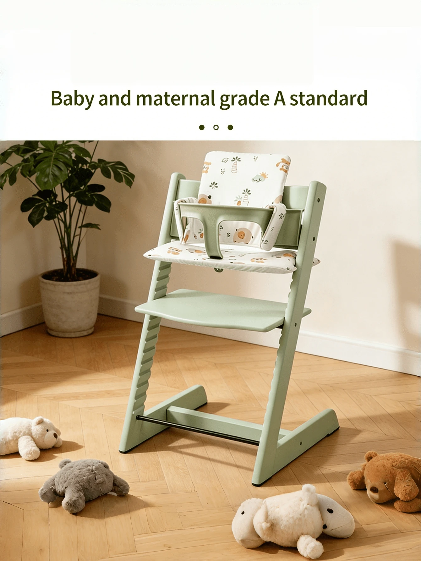 Stoke Tripp Trapp High Chair Cushion, Universal Thickened Waterproof Baby Highchair Pad - Baby Elephant - View 1