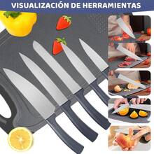 Silicone Kitchen Utensil Set, 31-Piece Knife Set - 灰色 - 查看 5