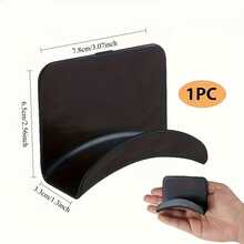 1pc Innovative Easy-Install Wall-Mounted Headphone Holder - Fashionable Hole-Free Design, Suitable For Gaming And Office, With Practical Hook - Multicolor - View 3