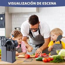 Silicone Kitchen Utensil Set, 31-Piece Knife Set - 灰色 - 查看 10