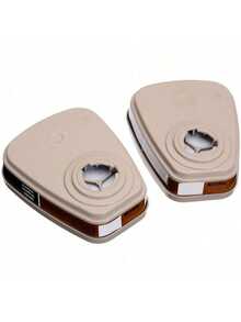 2Pcs 6001 Filter Cartridges For Respirator, Dust-Proof, Paint, Chemical Gas And Pollen, Organic Vapor Cartridge, Replacement Respirator Filters For 6200, 6502, 7502, 6800, 4008, FF402 Respirator - Light Grey - View 11